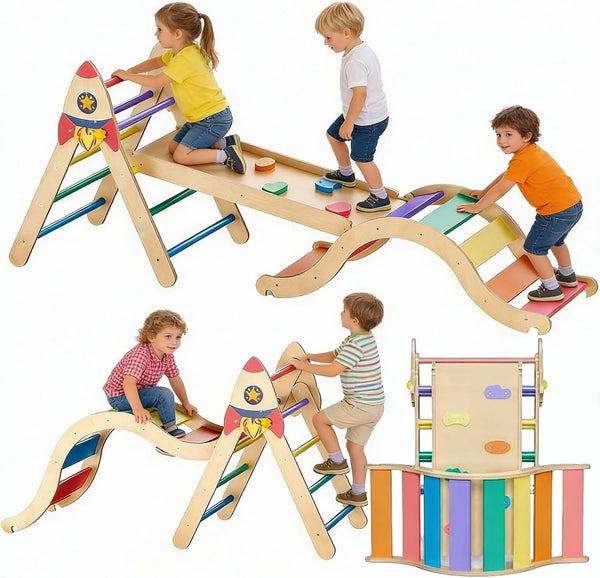 Rocket Climb Montessori Triangle Play Gym